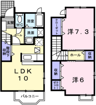 シュラインイーストの物件間取画像